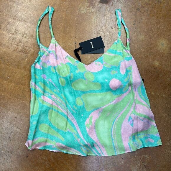 PINKO SATIN TANK TOP - Picture 1 of 4